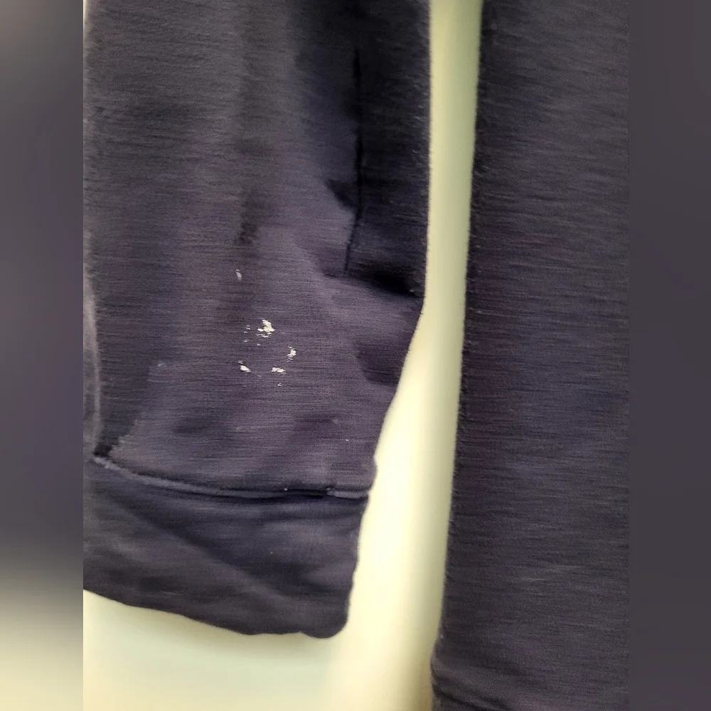 Gymboree Kids Blue Sweatshirt with Decorative Zipper & Button Design Size S(5-6)